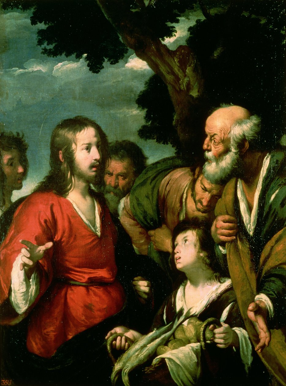 The Miracle of the Loaves and Fishes, c.1630 by Bernardo Strozzi
