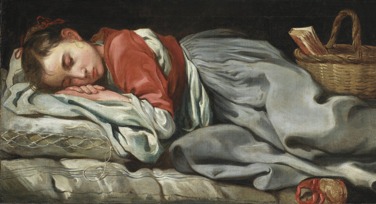 Young Girl Sleeping by Bernardt Keil or Keyl