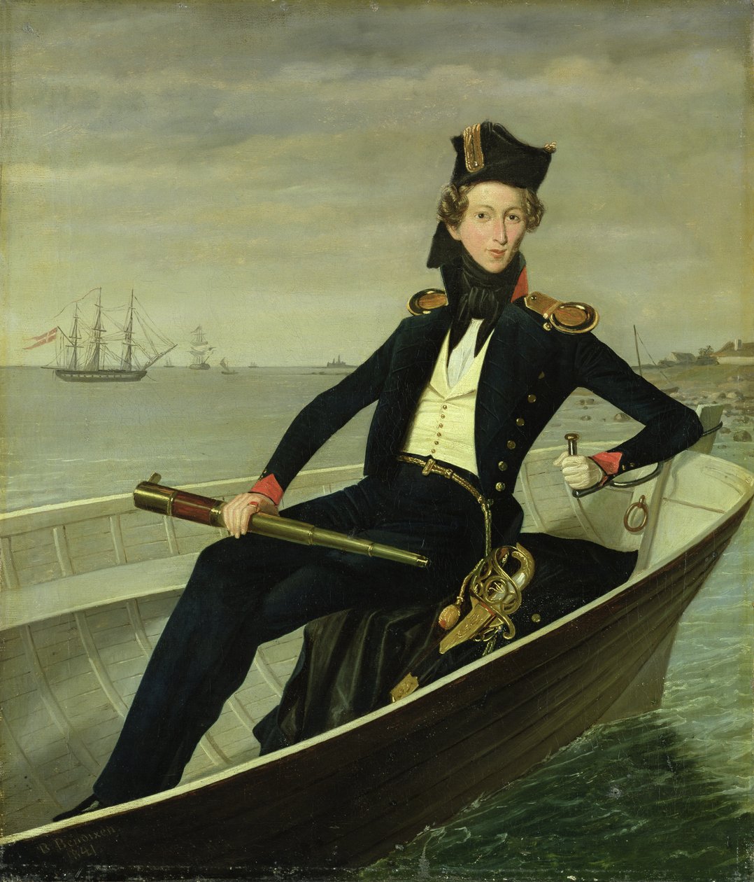 Portrait of a Young Danish Naval Officer, 1841