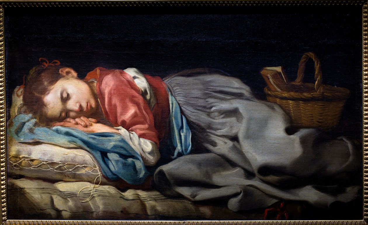 Sleeping Girl by Bernhard (fl.1624 87) Keil