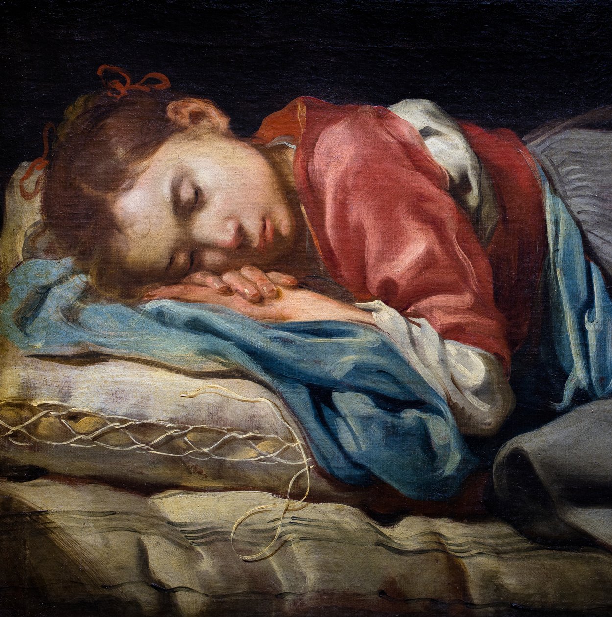 Sleeping girl by Bernhard (fl.1624 87) Keil