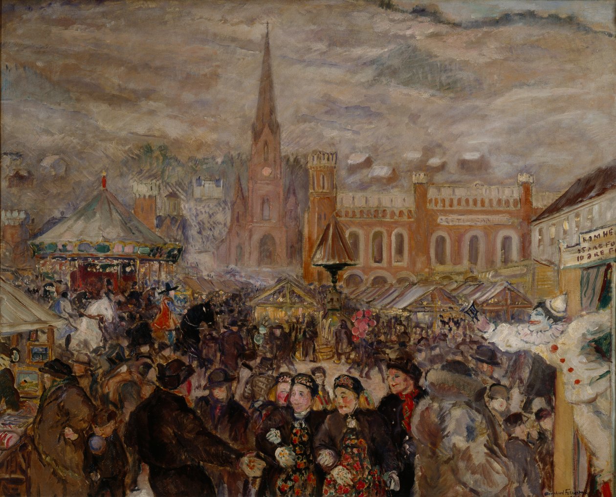 Drammen Market by Bernhard Dorotheus Folkestad