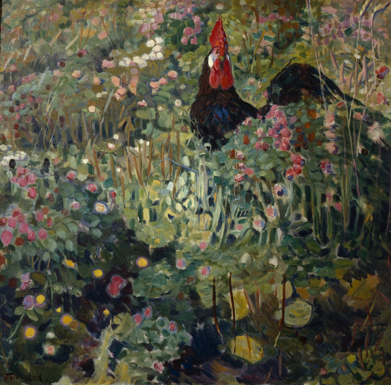 The Rooster by Bernhard Dorotheus Folkestad