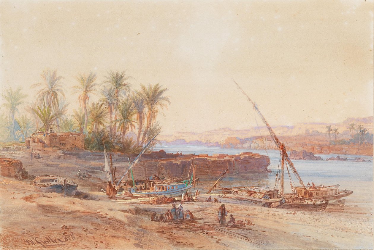 Riverboats on the Nile by Bernhard Fiedler