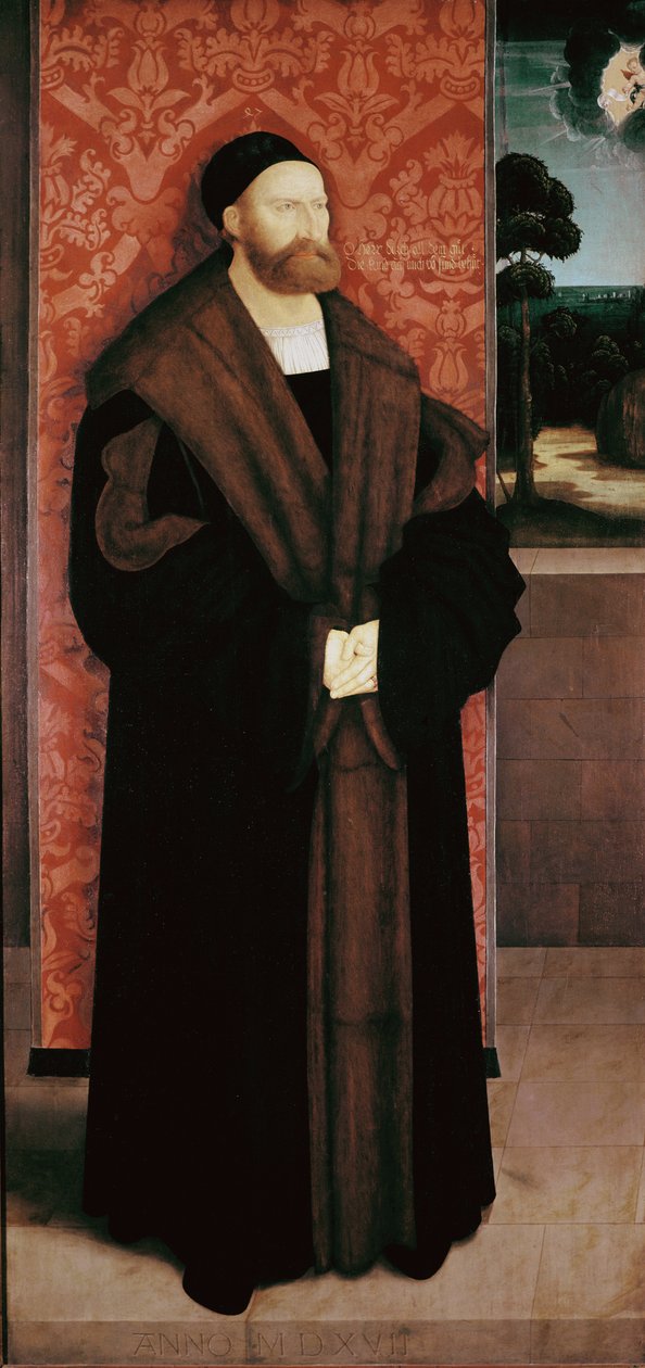 Portrait of Conrad Rehlinger and his children (detail) by Bernhard Strigel