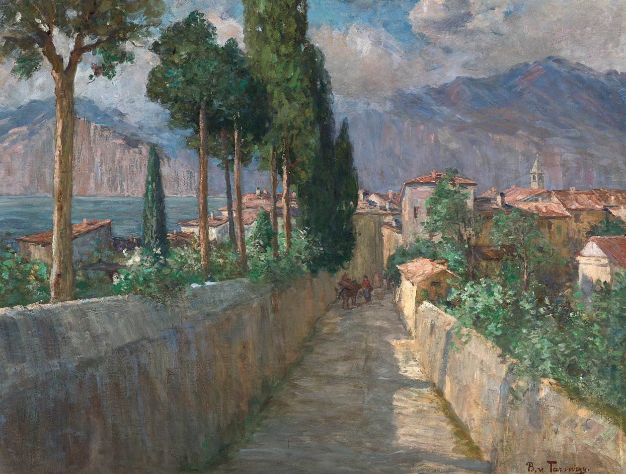 Alley in Malcesine by Berta von Tarnóczy Sprinzenberg