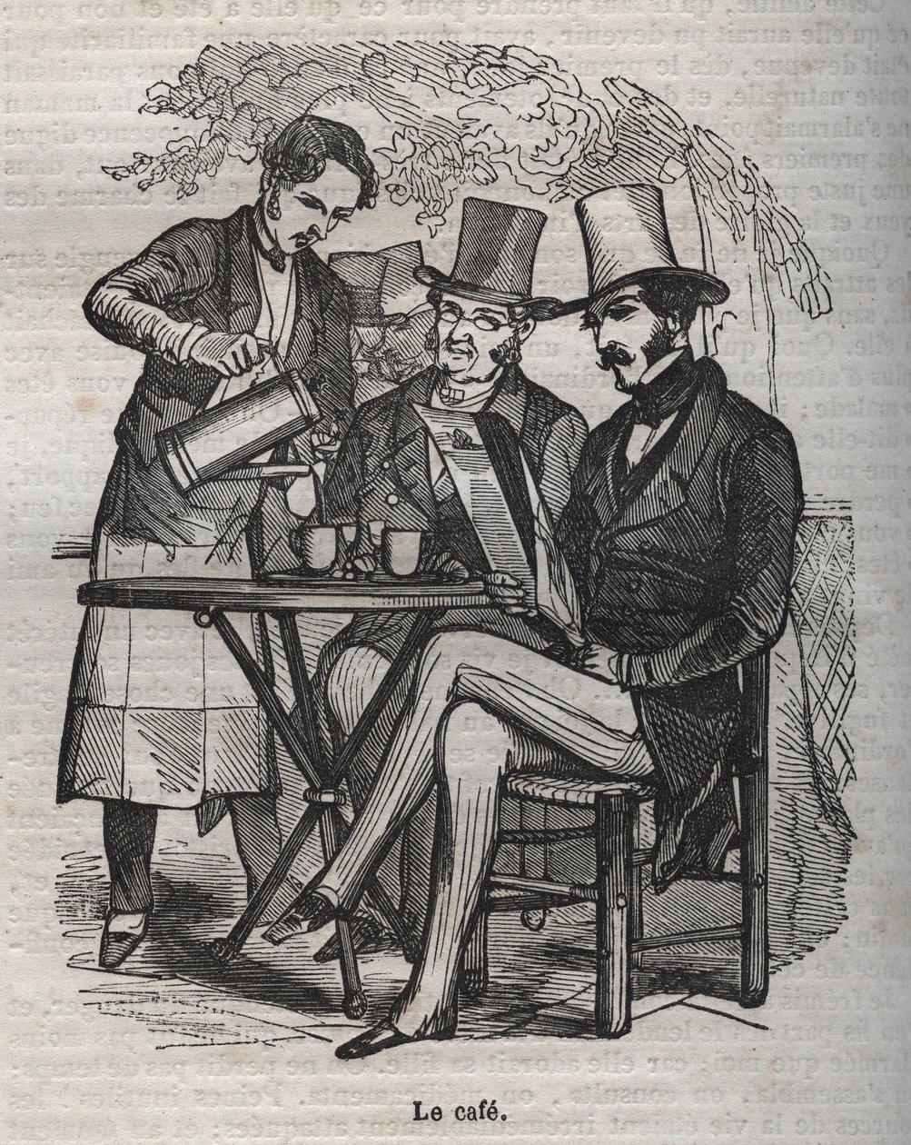 The Cafe - Engraving in 