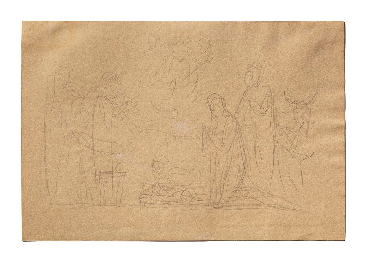 Adoration of the Shepherds by Bertel Thorvaldsen