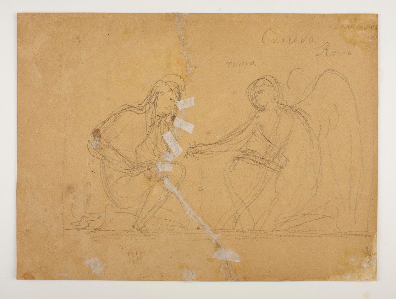 Cupid and Ganymede Playing Terre by Bertel Thorvaldsen