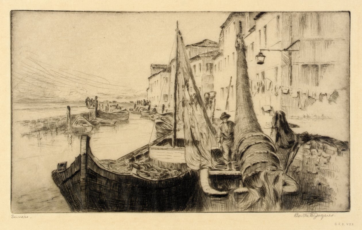 Seiners, Chioggia by Bertha E. Jaques