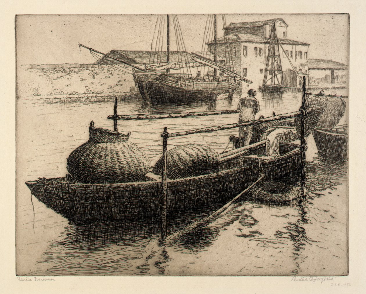 Venice Fisherman by Bertha E. Jaques