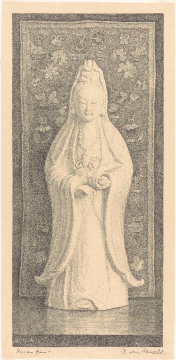 Kwan Yin by Bertha van Hasselt (signed by artist)