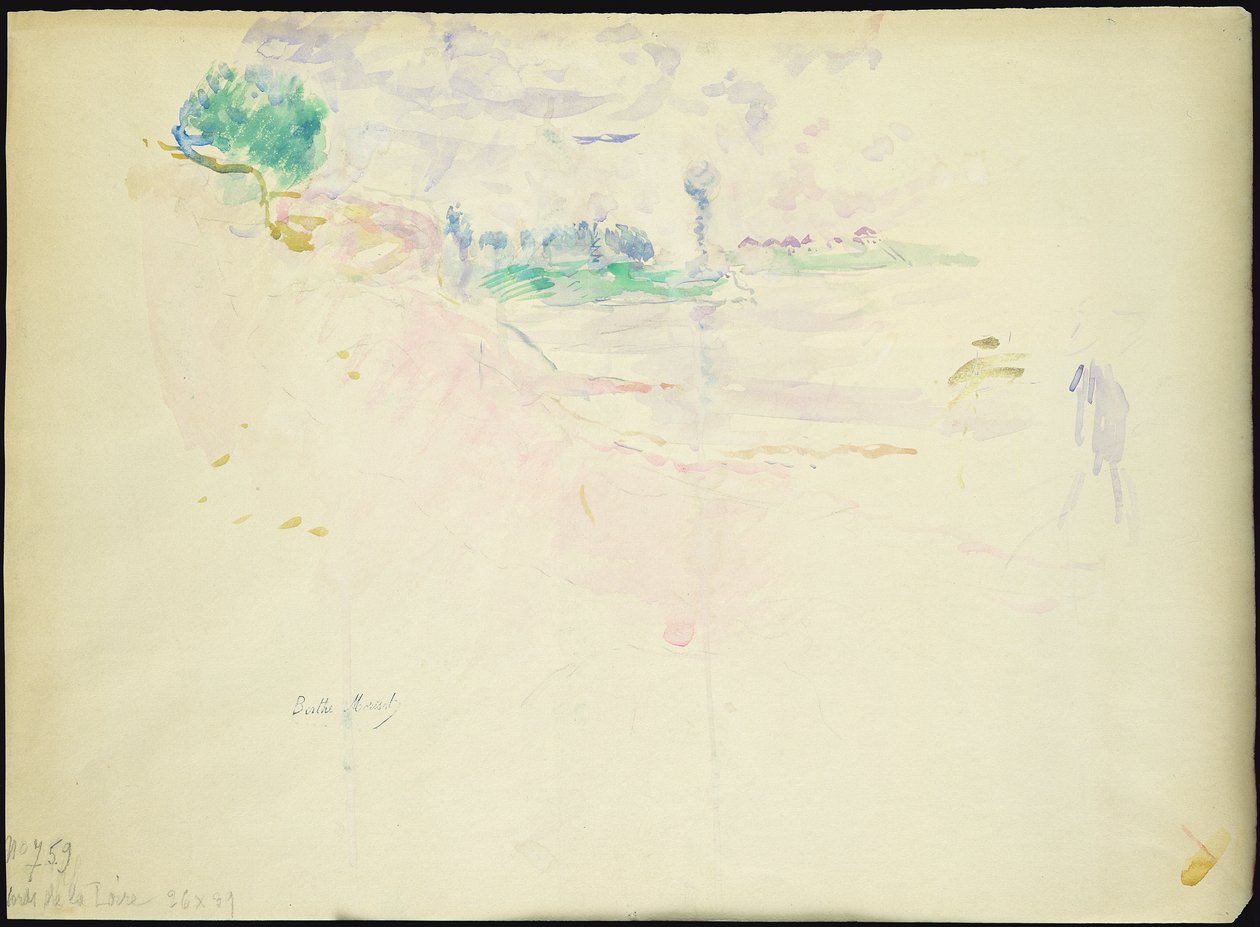 The banks of the Loire, 1887 by Berthe Morisot