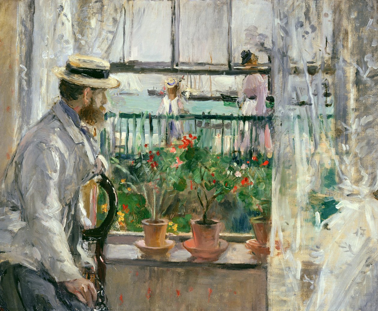 Eugene Manet (1834-92) on the Isle of Wight by Berthe Morisot
