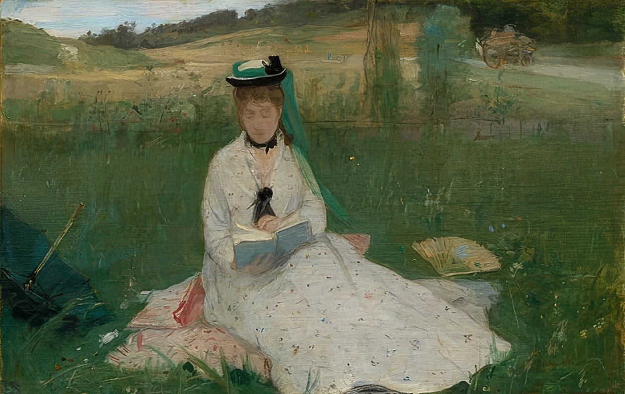 Reading. 1873 by Berthe Morisot