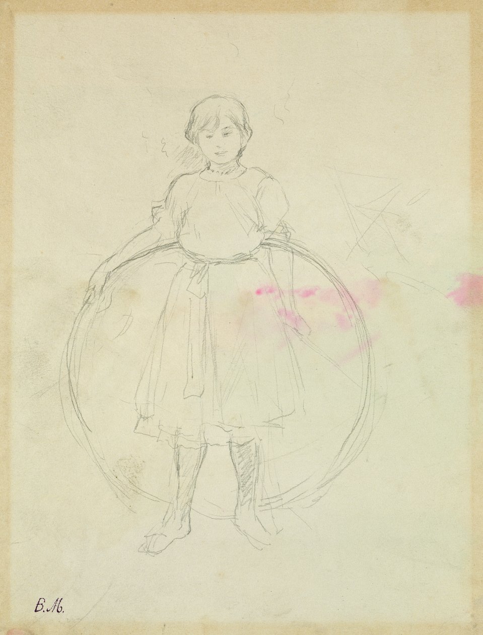 Young Girl with a Hoop, 1888 by Berthe Morisot