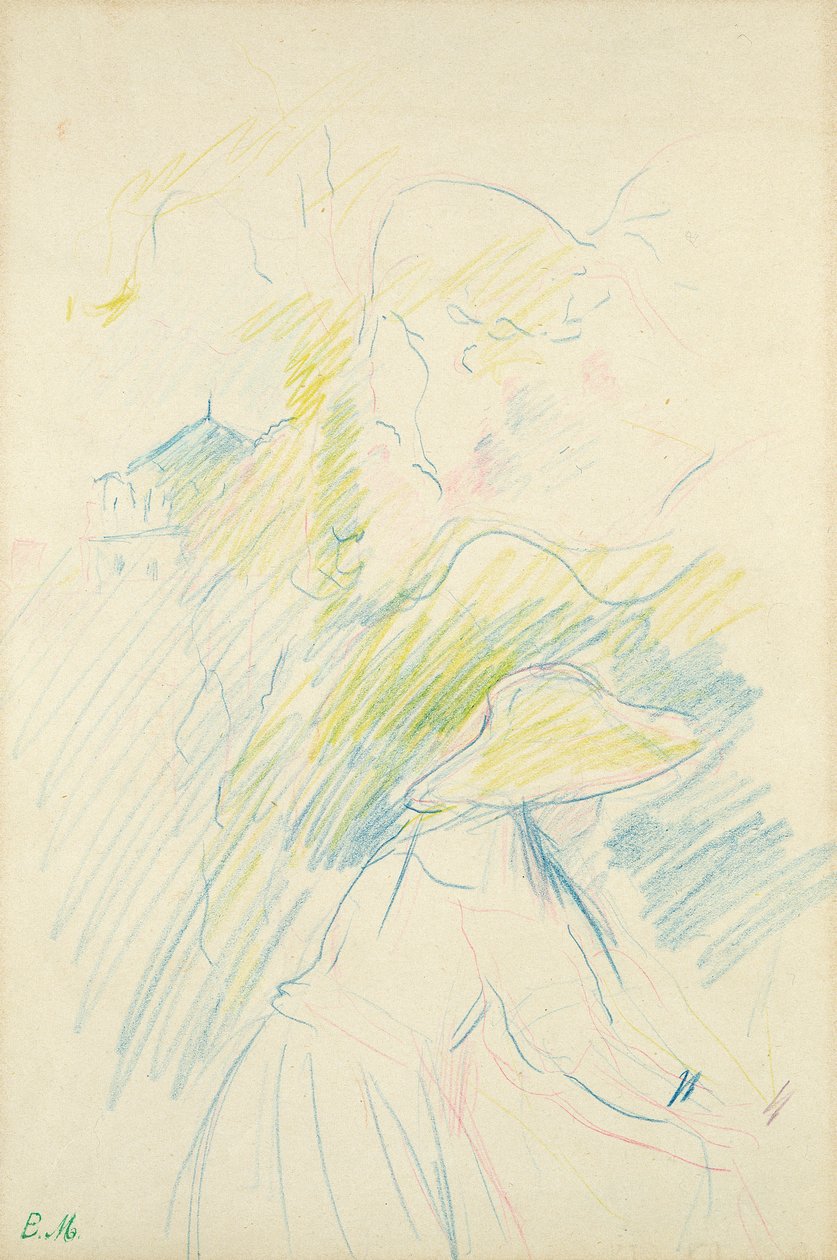 Young Girl in the Garden by Berthe Morisot