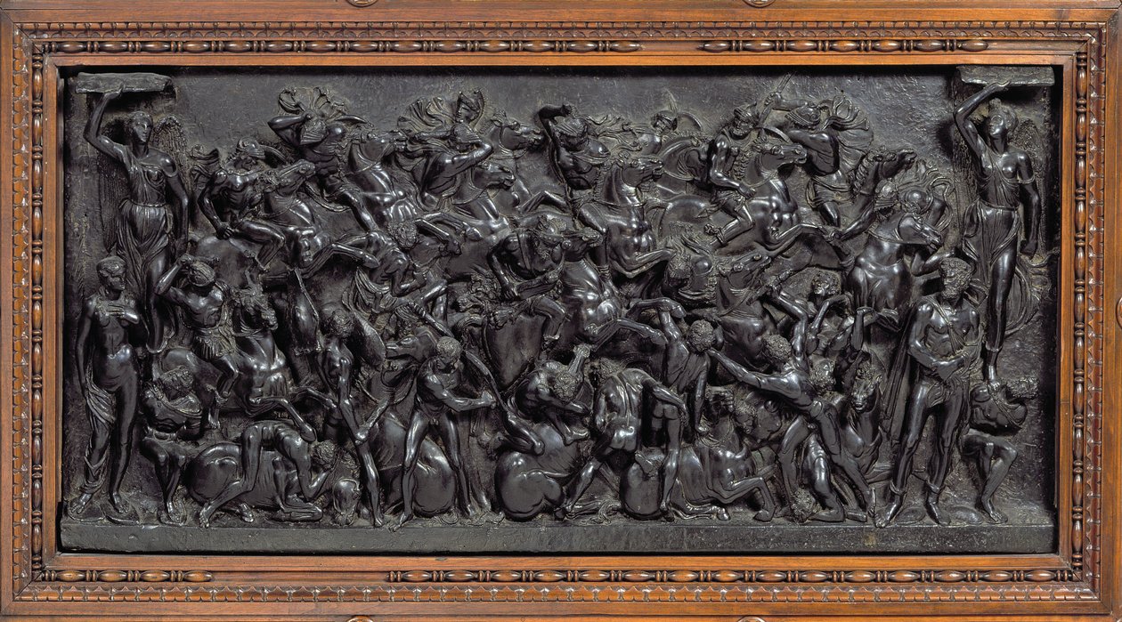 Battle between Romans and Barbarians by Bertoldo di Giovanni