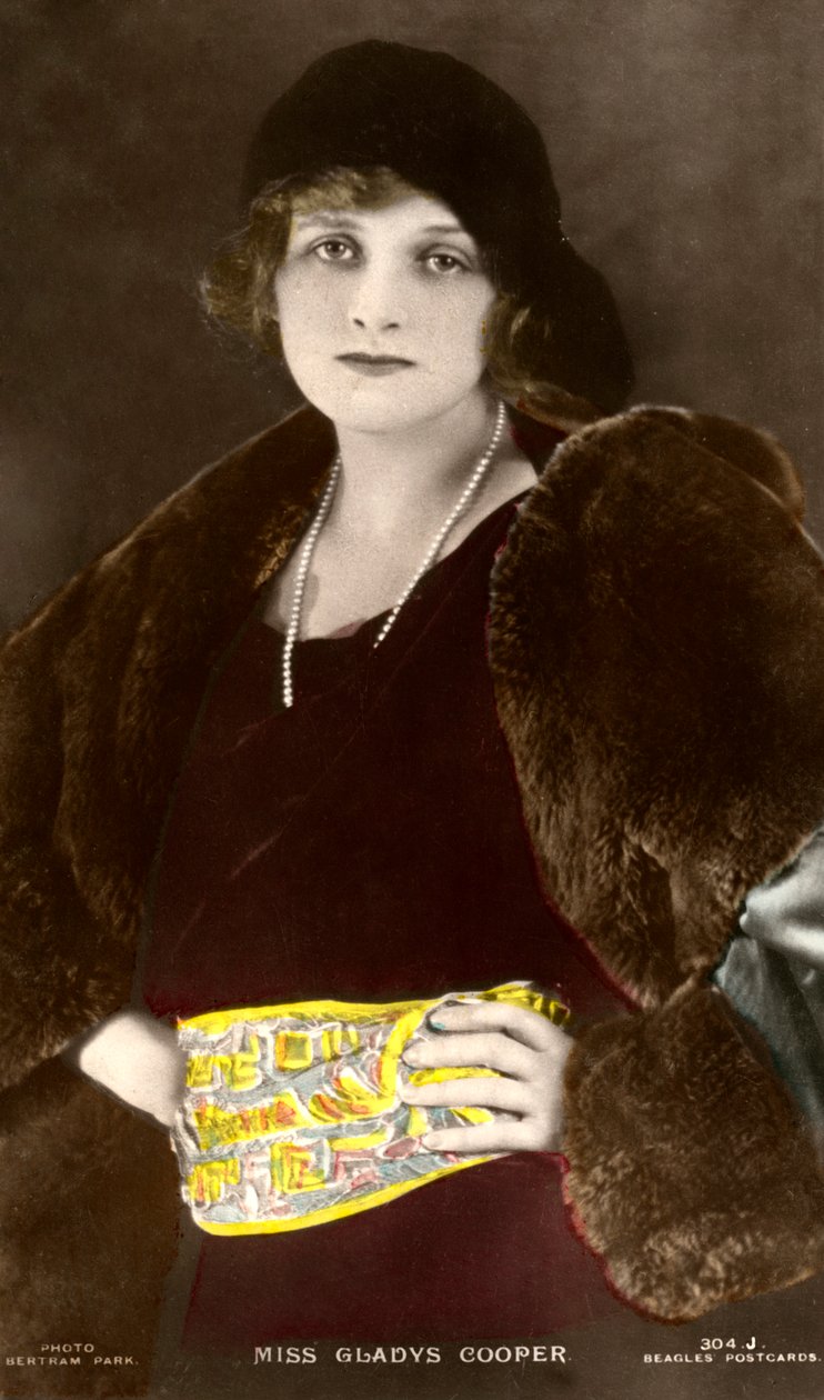Gladys Cooper 1888-1971, English Actress, Early 20th Century by Bertram Park