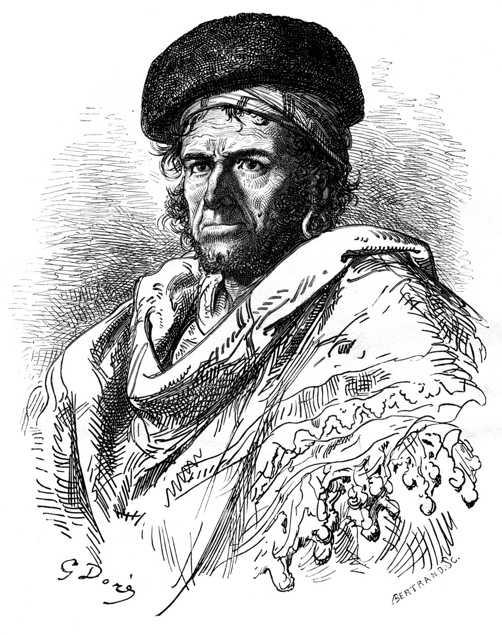 Spanish Gypsy, mid-late 19th century by Auguste Bertrand