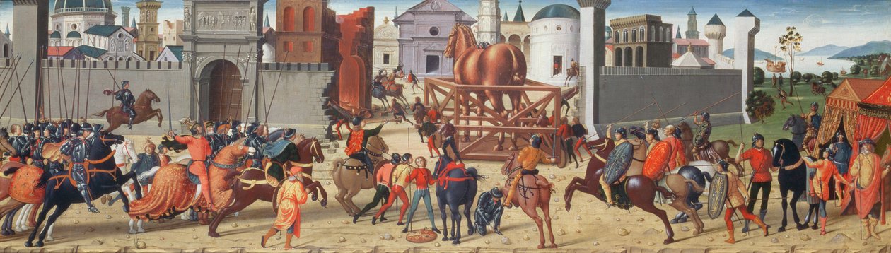 The Siege of Troy II: The Wooden Horse by Biagio di Antonio