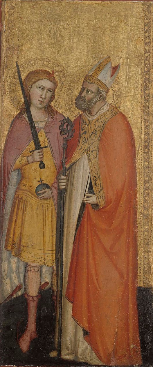 St. John the Baptist and the Saints Julianus, Zenobius and Michael by Bicci di Lorenzo