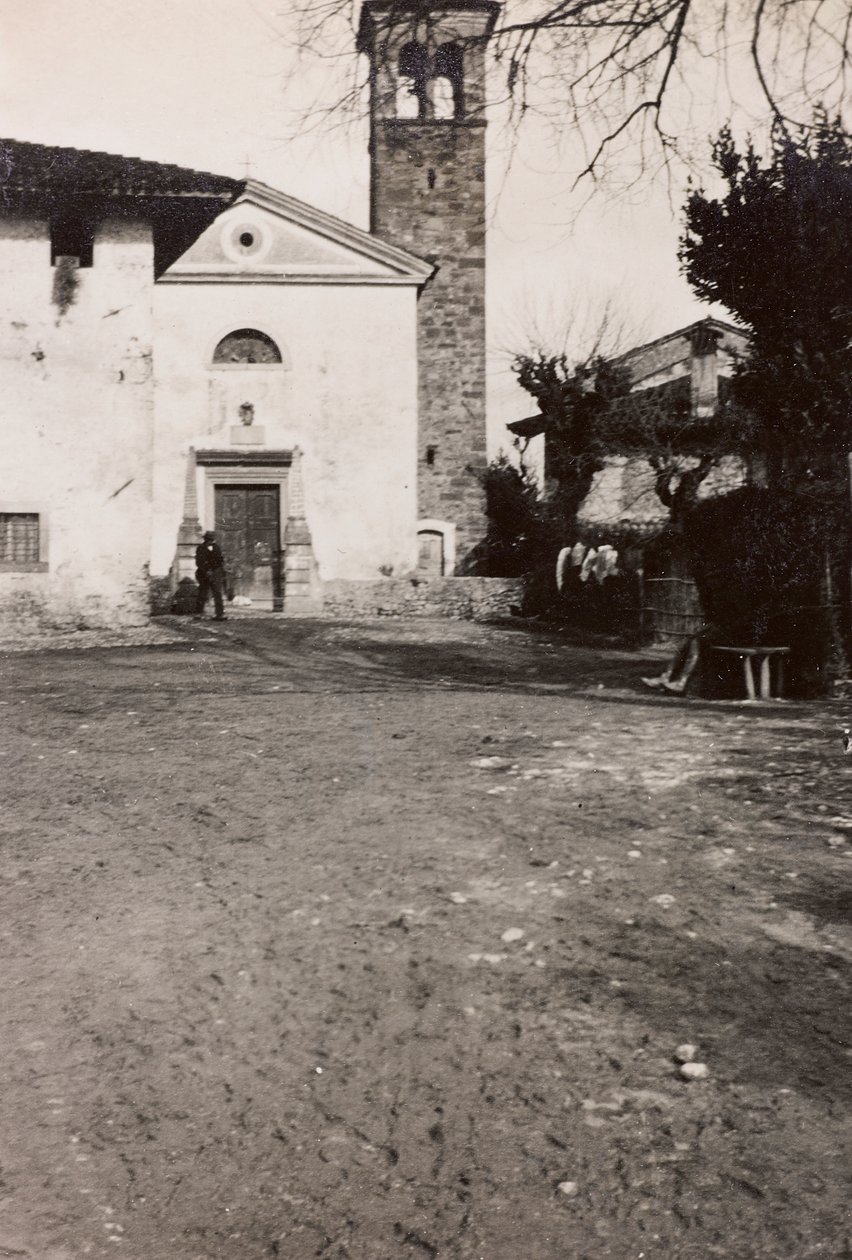 Album of the First World War in Friuli-Venezia Giulia: the church of Soleschiano Manzano, 01-03/1916 by Bietti Bietti
