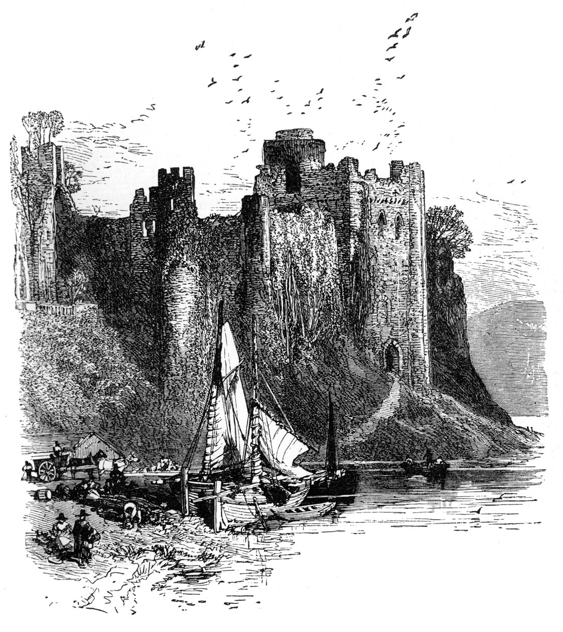 Pembroke Castle, 1930s by Birket Foster