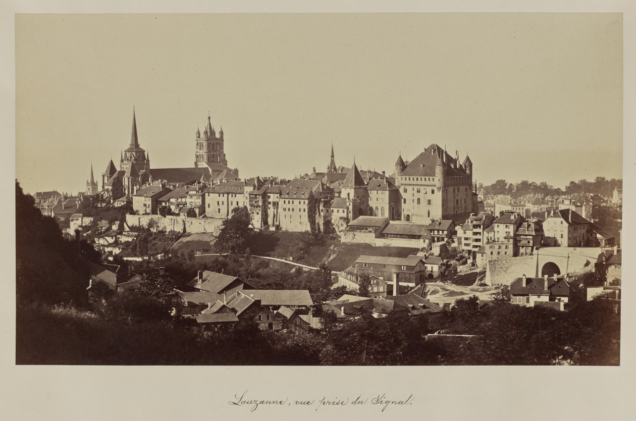 Lausanne, View from the Signal by Bisson Frères