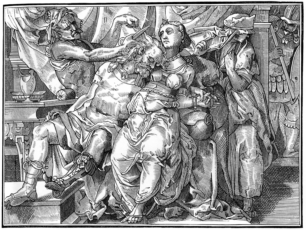 Samson and Delilah, 1574-1849 by Bisson and Cottard