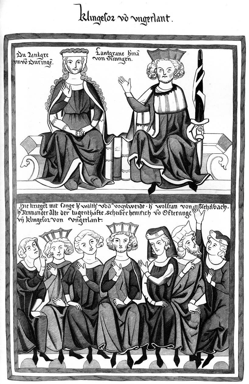The Congress of Wartburg, 15th century 1849 by Bisson and Cottard