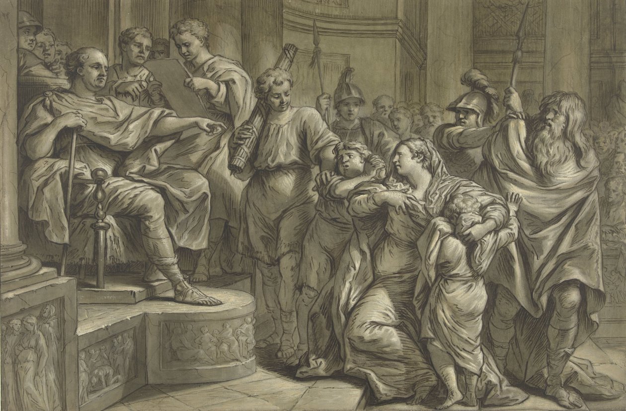 Eponina Asks Vespasian for Mercy for Sabinus by Blaise Nicolas Lesueur