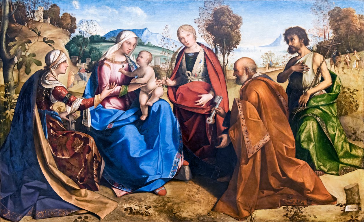 Mystical Marriage of Saint Catherine by Boccaccio Boccaccino