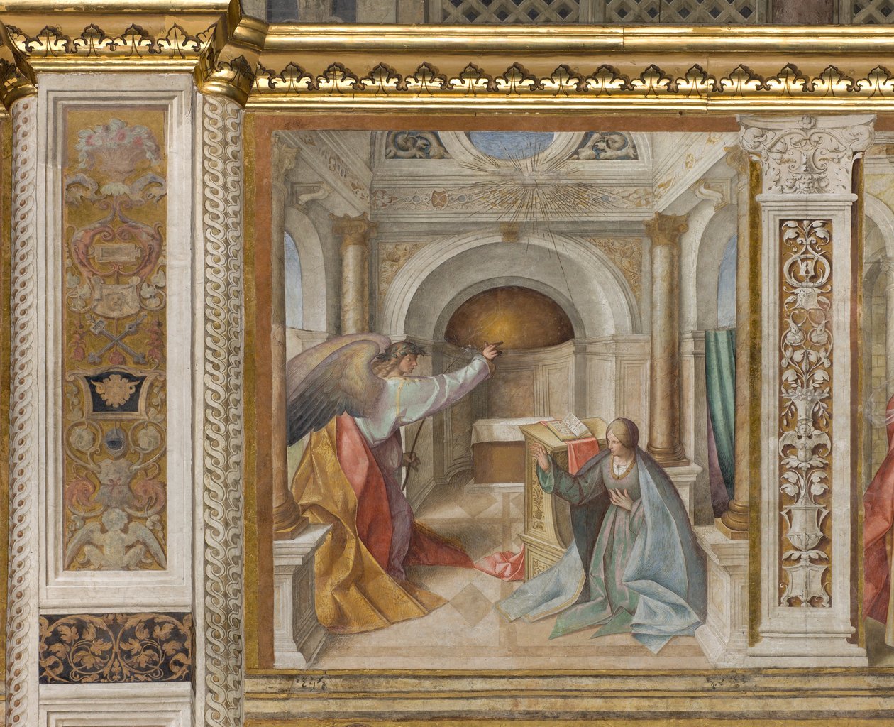Central Nave, Third North Span, Annunciation by Boccaccio Boccaccino