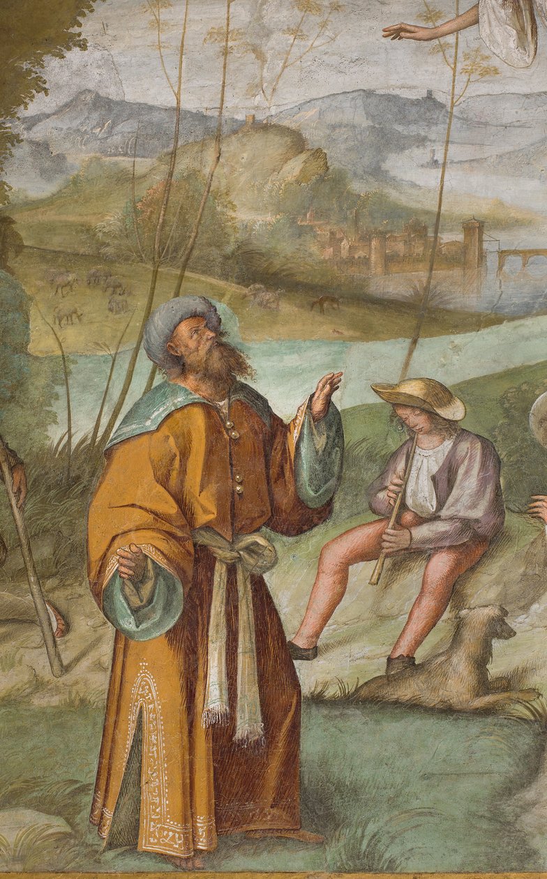 Central Aisle, First North Span, Announcement to Gioacchino (detail) by Boccaccio Boccaccino