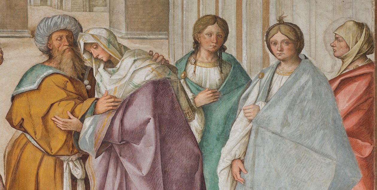 Central Nave, First North Span, Meeting of St. Joachim and Sant
