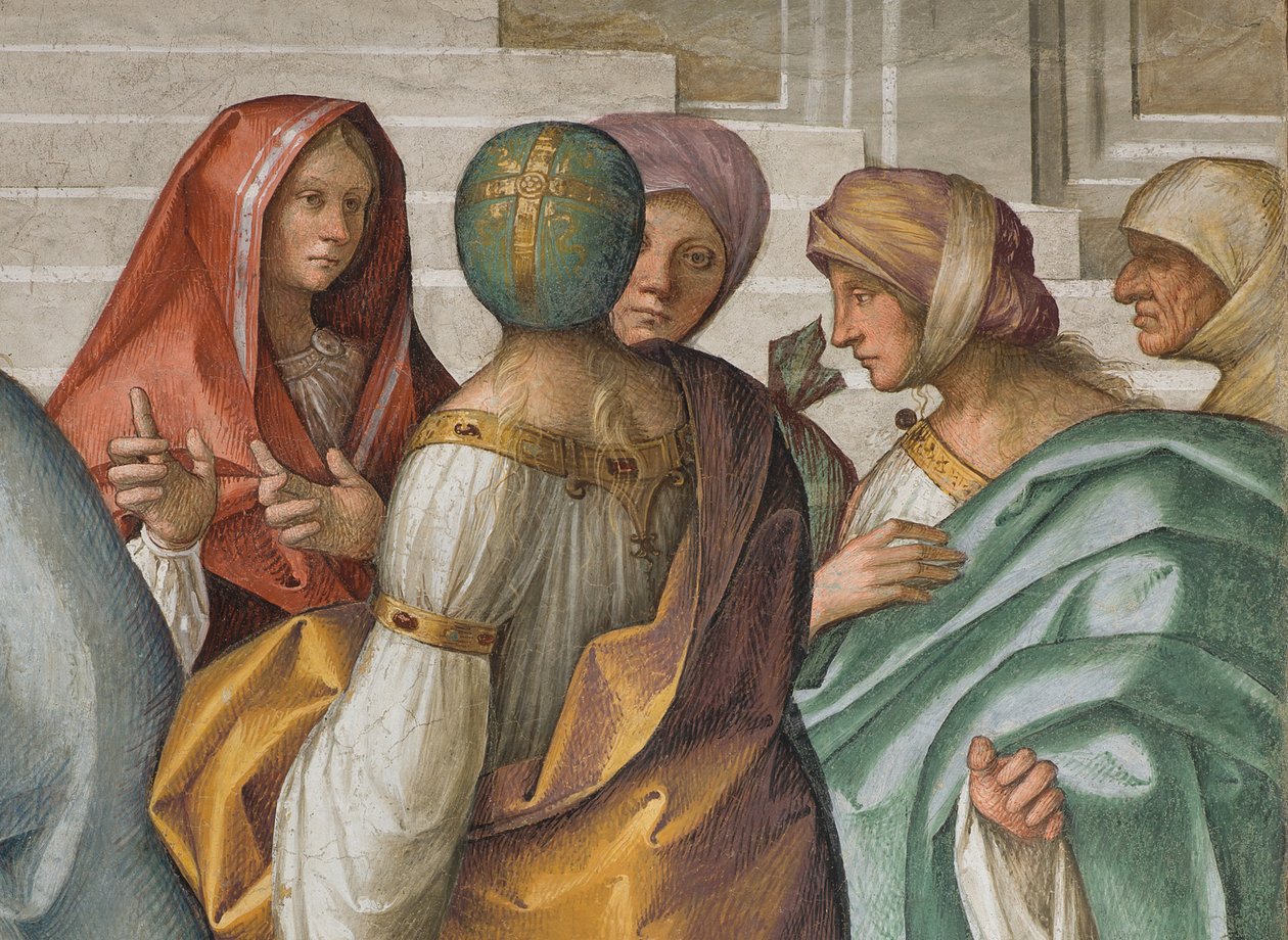 Central Nave, Second North Span, Marriage of the Virgin (detail) by Boccaccio Boccaccino