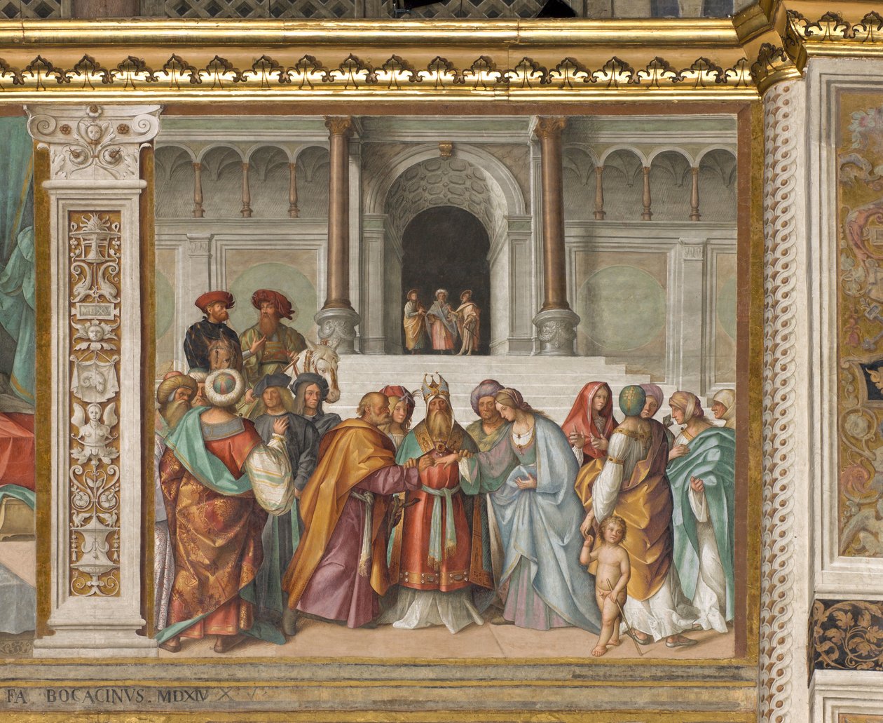 Central Nave, Second North Span, Marriage of the Virgin by Boccaccio Boccaccino