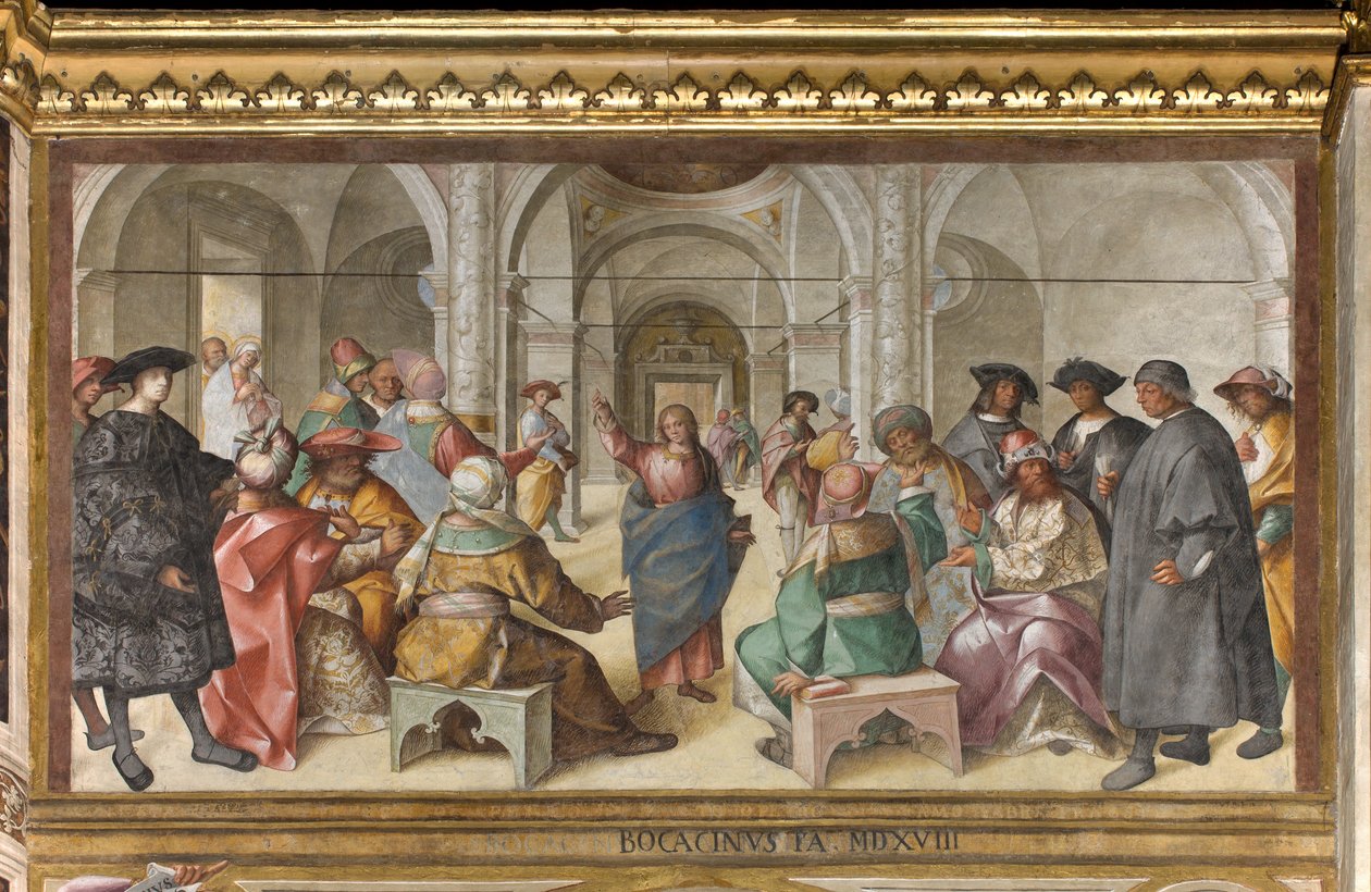 Presbytery, Eighth North Span, Dispute of Jesus, Boccaccio Boccaccino by Boccaccio Boccaccino