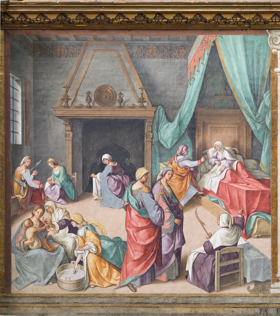 The Nativity of Mary by Boccaccio Boccaccino