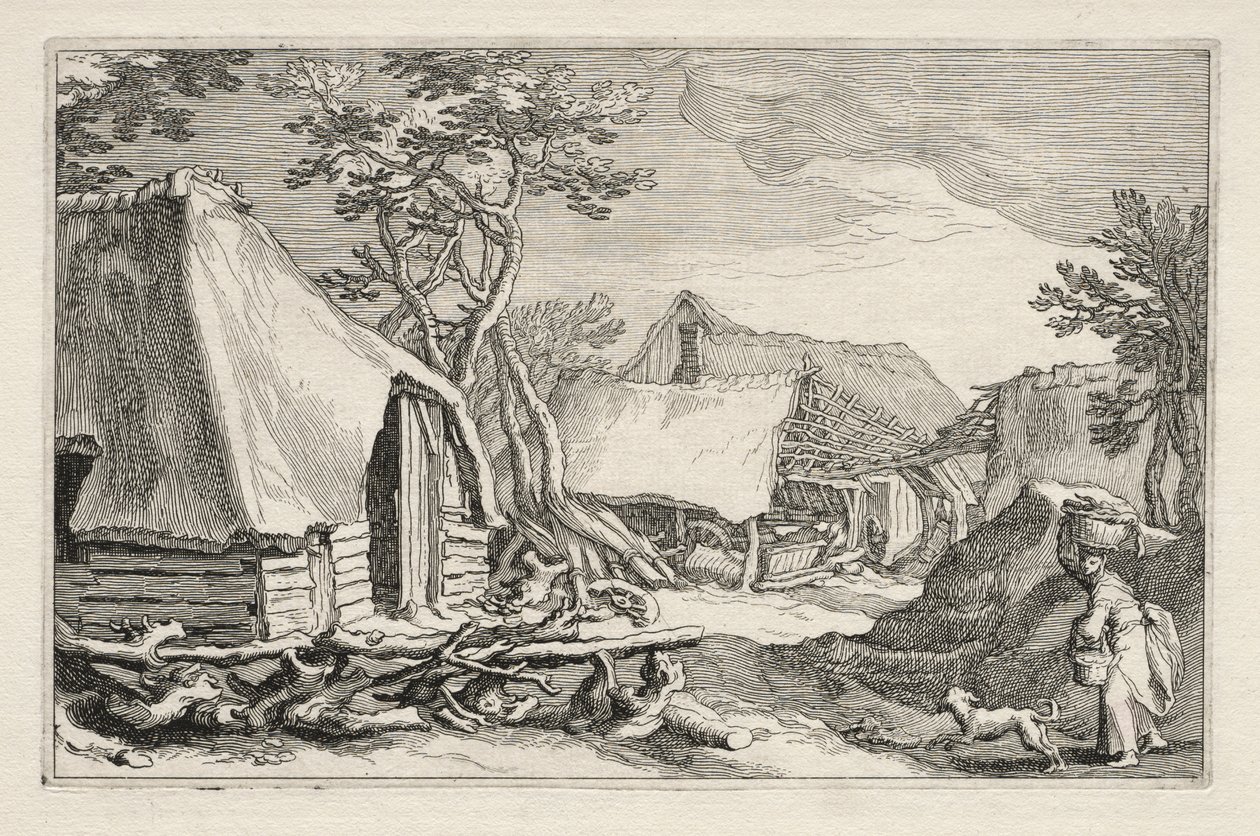 Landscape with Farmhouses by Boetius Adams Bolswert