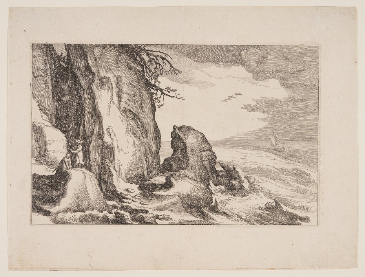 Plate 19, from Landscapes with Farmhouses by Boetius Adams Bolswert