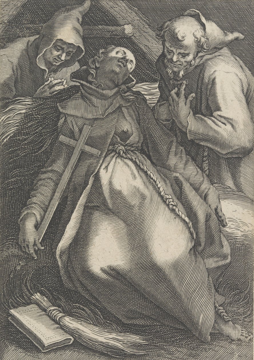 Sancta Euphrolyna, from the series Female Hermits by Boetius Adams Bolswert