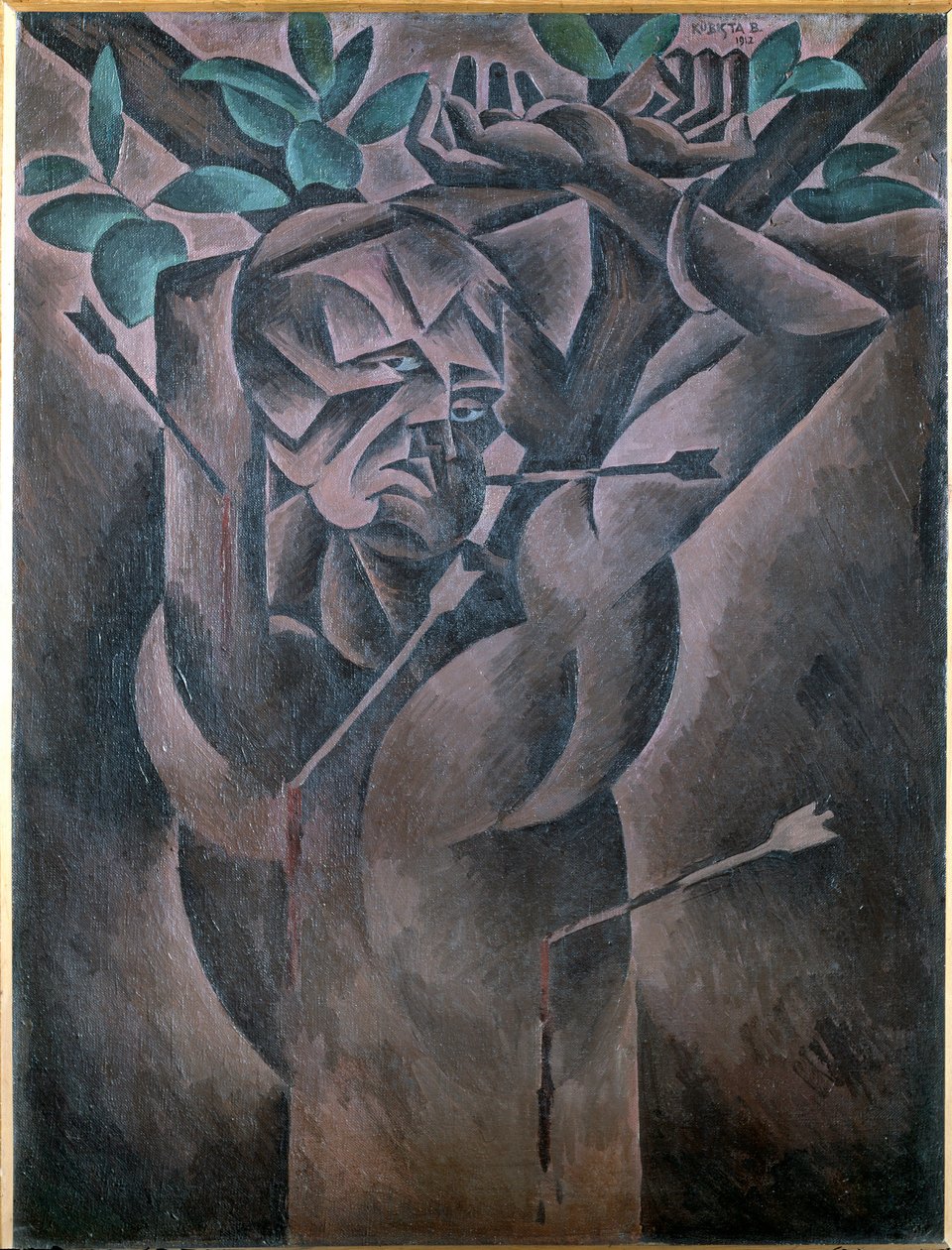 St Sebastian by Bohumil Kubišta