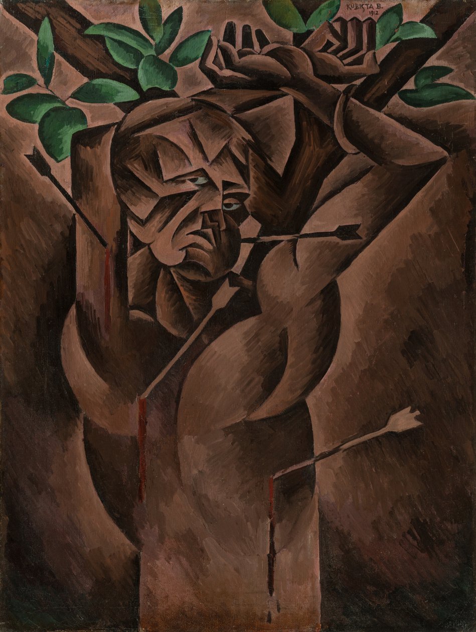St. Sebastian by Bohumil Kubišta