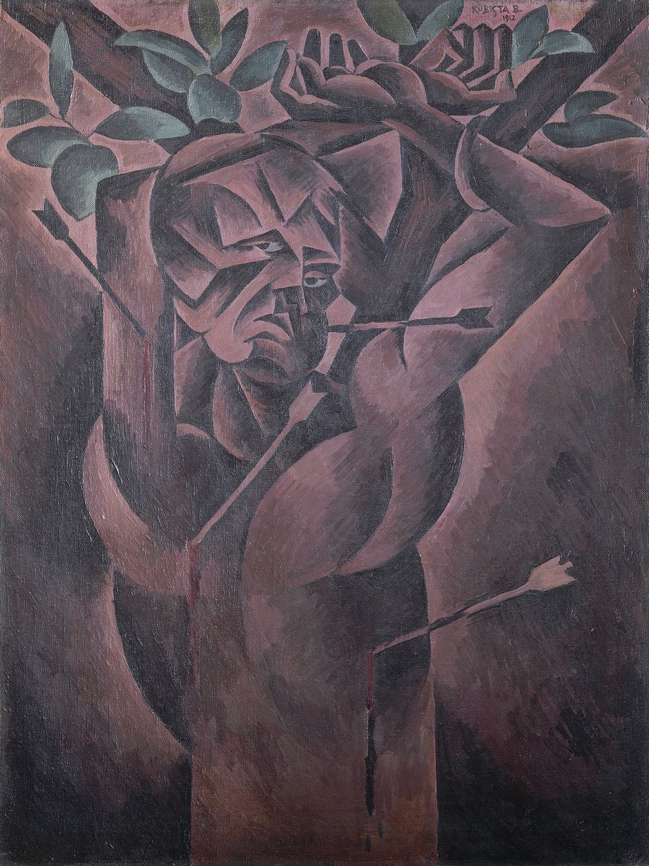 St Sebastian by Bohumil Kubišta