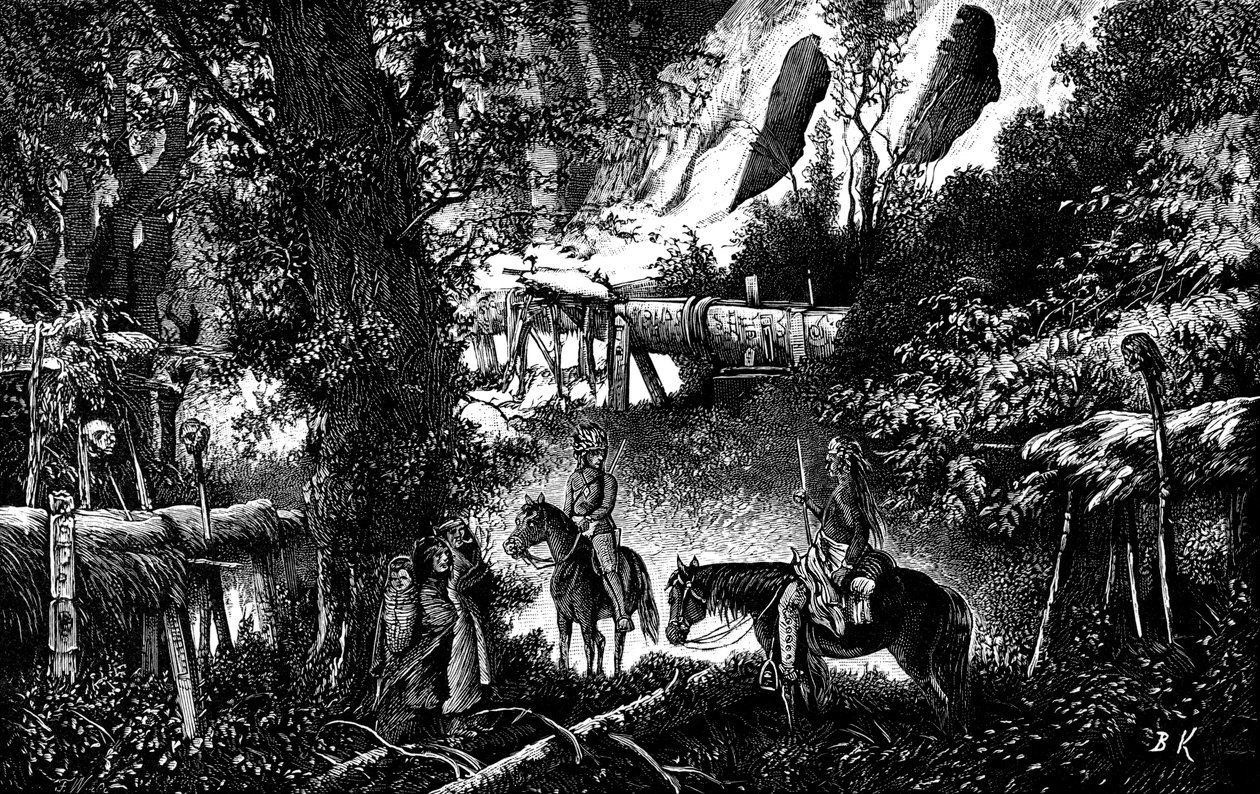 Navajo Indian Cemetery by Bohuslav Kroupa