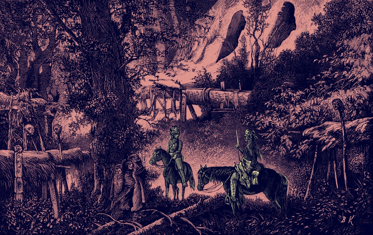 Navajo Indian cemetery by Bohuslav Kroupa