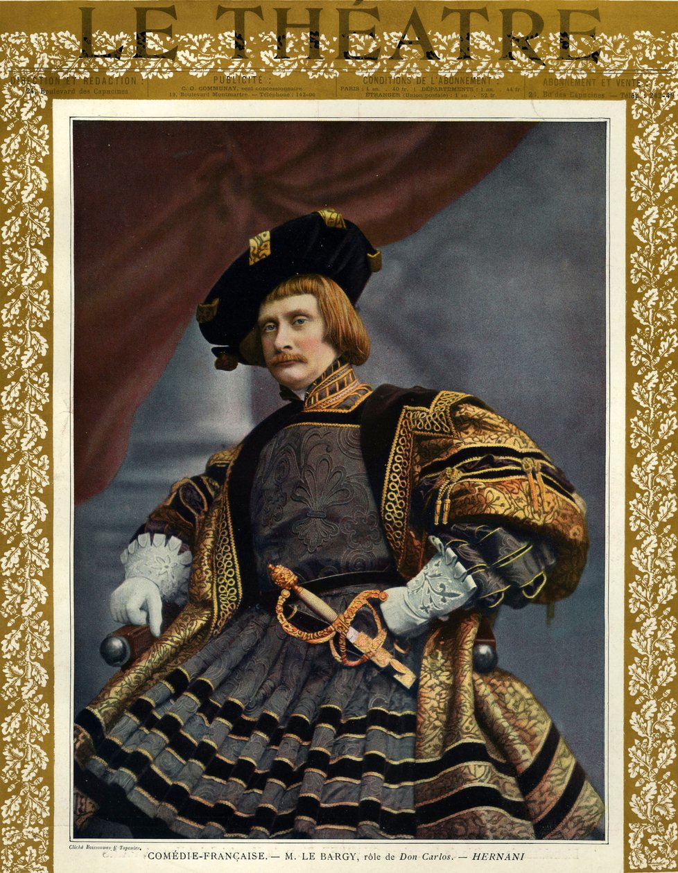 Charles le Bargy as Don Carlos, front cover of 