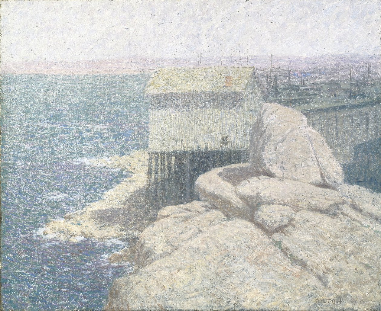 Chinese Fishing Village, Monterey Bay, California by Bolton Coit Brown
